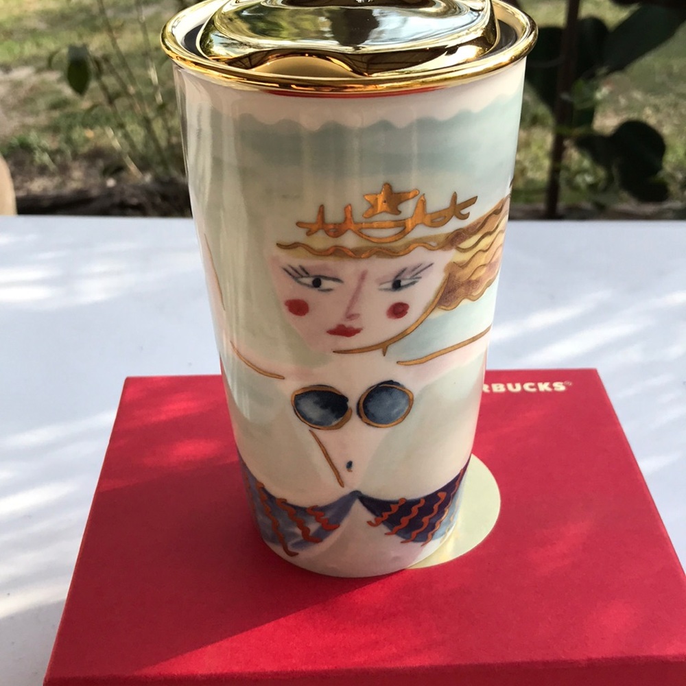 Starbucks 2014 mermaid 12oz ceramic cup - Picture 2 of 5